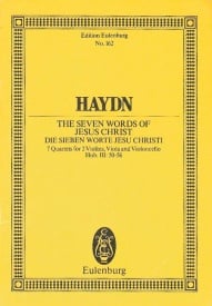 Haydn: The seven words of Jesus Christ Opus 51 Hob. III: 50-56 (Study Score) published by Eulenburg